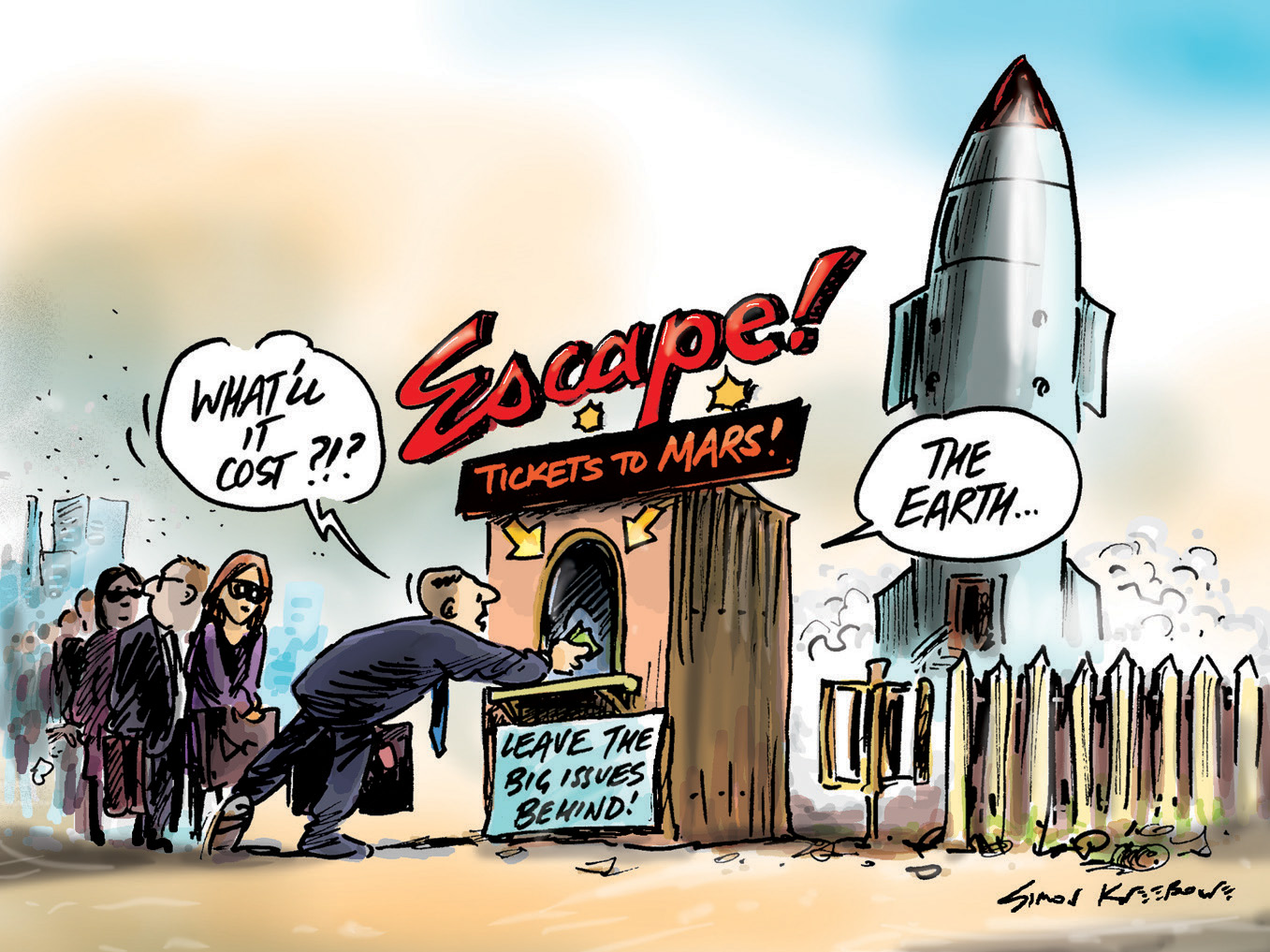  Cartoon by Simon Kneebone