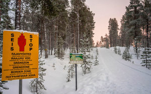 A border zone along Finland's 1,300km border with Russia. Photo: Andrea Izzotti/Alamy Stock Photo