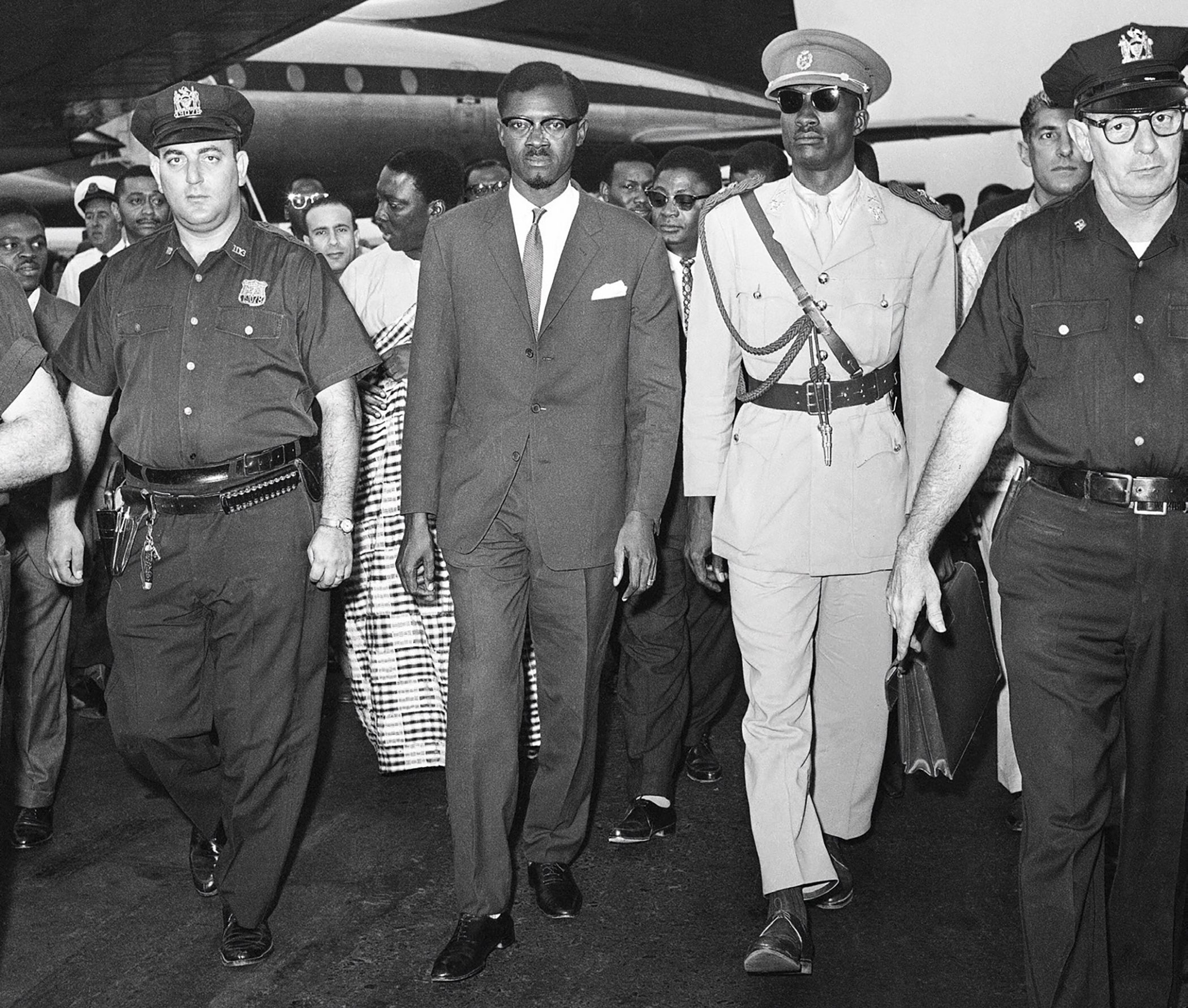 On 24 July 1960, Patrice Lumumba arrived in New York to address the UN Security Council, accompanied by his aide Michel Mawoso. When his anti-colonial agenda threatened to disrupt Western control of Uranium mining, the UN backed Belgium and the US in destabilizing Lumumba. He was executed in January 1961.