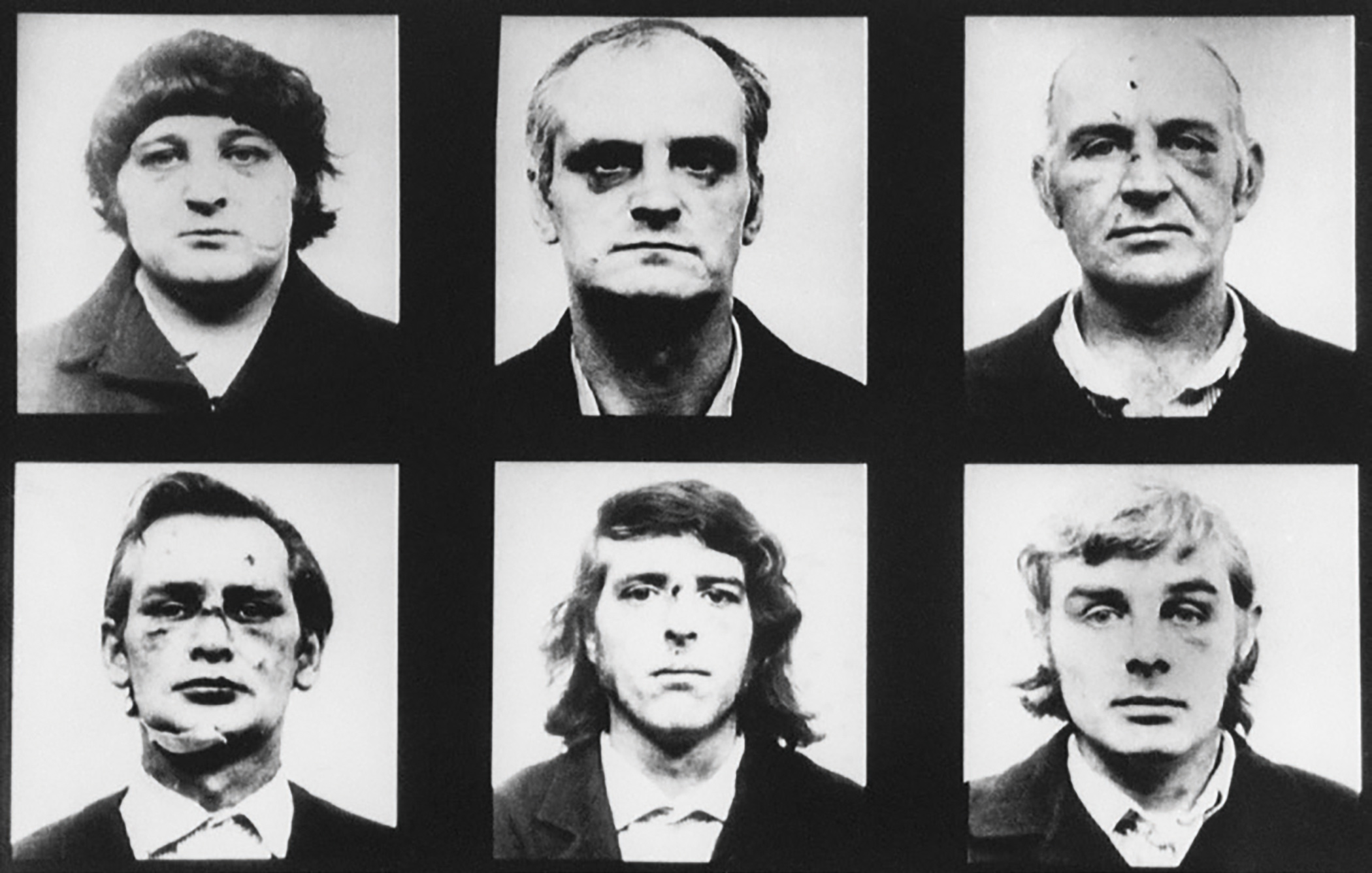 The Birmingham Six were sentenced to life imprisonment in 1975 for a set of bombings attributed to the Provisional IRA. The convictions were overturned in 1991.