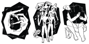 These illustrations come from Palestinian artist Maisara Baroud’s series ‘I’m still alive’, a visual daily diary from Gaza. Amid Israel’s genocidal war on Gaza, he posts a drawing each day to tell friends and families he’s alive. His stark images document displacement, bombardment, fear and the struggle to protect loved ones – capturing both war crimes and endurance, from the stoic figure standing in a bombed out street during Ramadan, to those holding onto their homes in every sense.Illustrations: Maisara Baroud