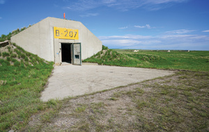 B-207, a semi-subterranean concrete ‘igloo’ built during World War Two to protect munitions. When this photo was taken property developer Robert Vicino had plans to get it ready for rent to doomsday preppers looking for a refuge.Photo: Bradley Garrett