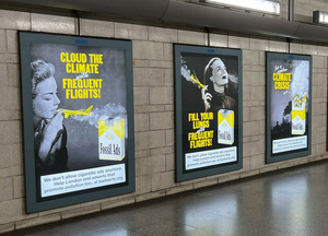 London’s Southwark station: Pressure is building to smoke high-carbon ads out of England’s capital.Photo: Badvertising